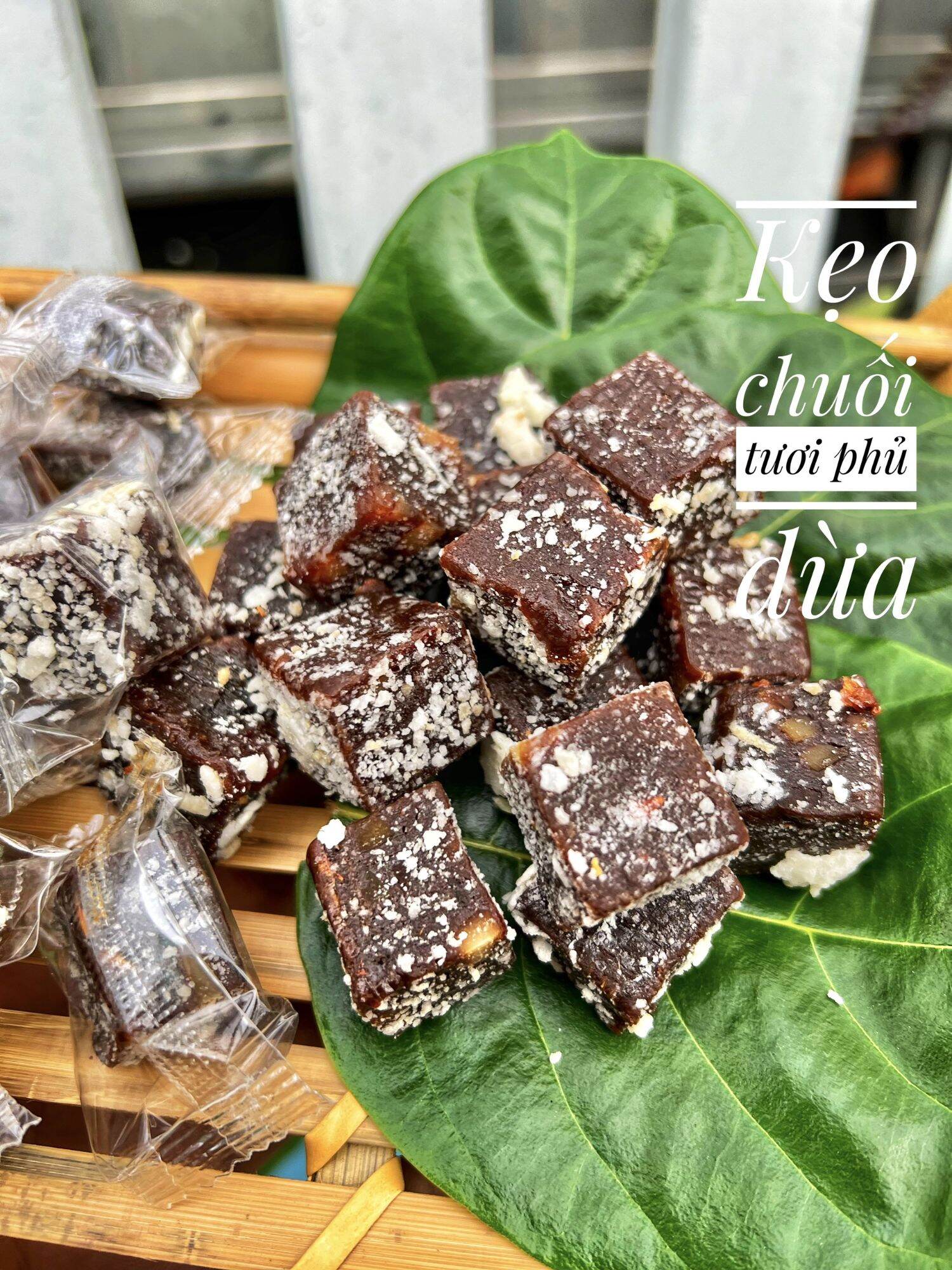 Kẹo chuối tươi phủ dừa 500g