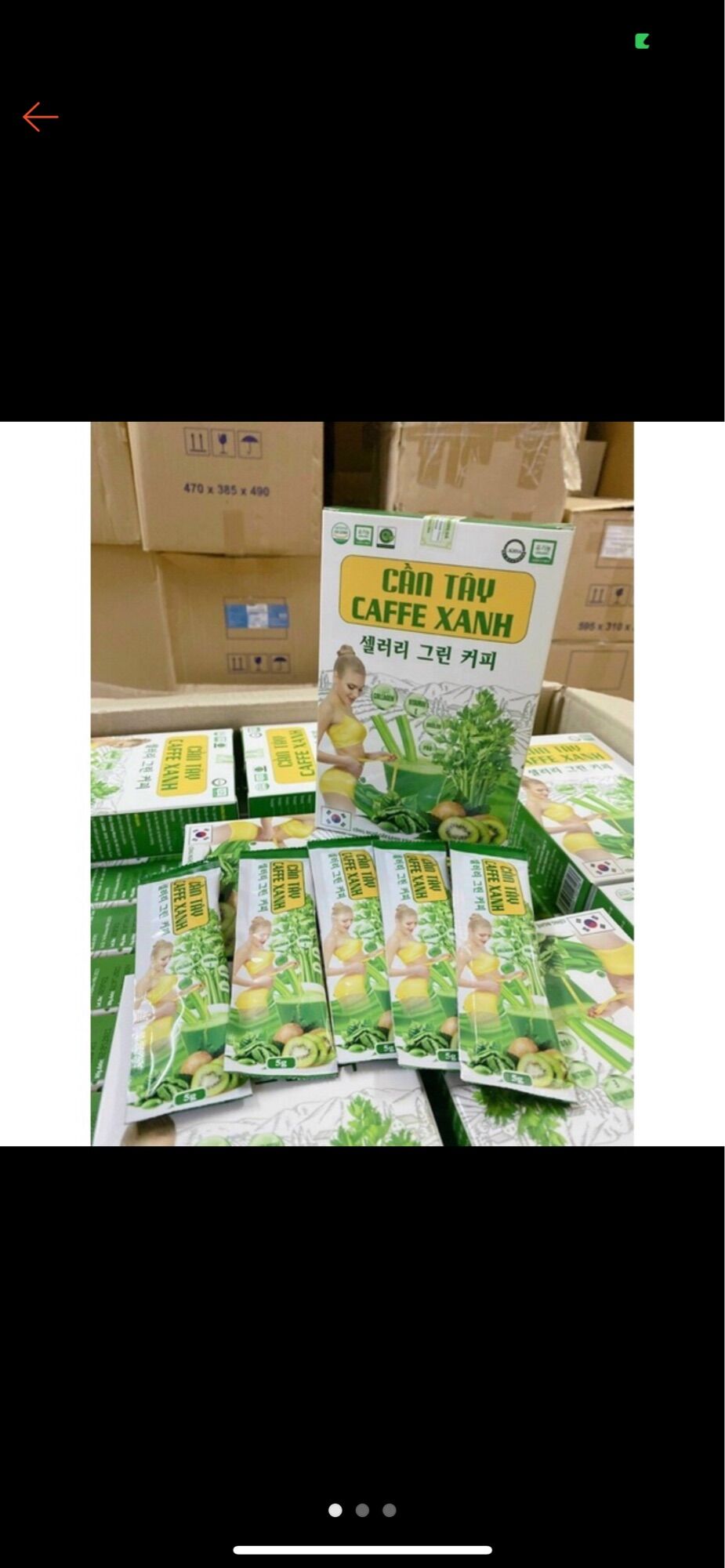 Cần tây cafe xanh