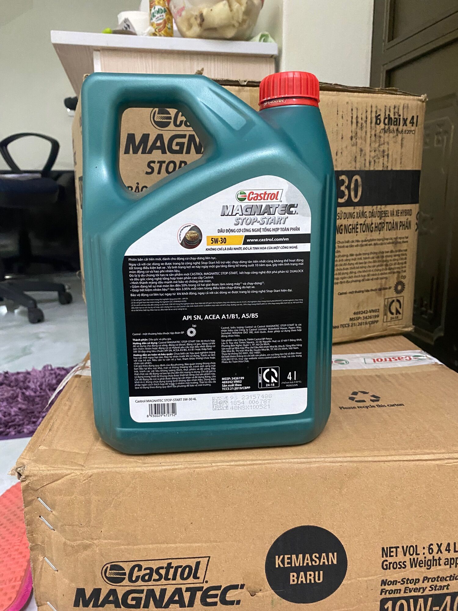 Dầu nhớt cao cấp castrol 5w30