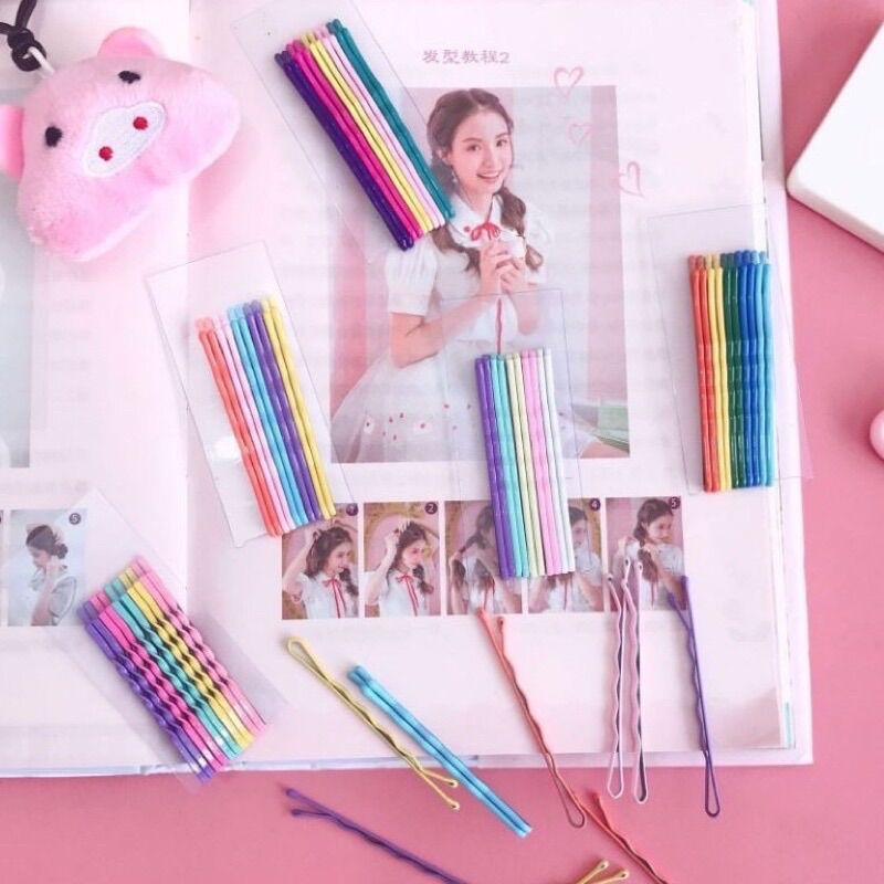 Set 10 kẹp tăm sắc màu hàn quốc