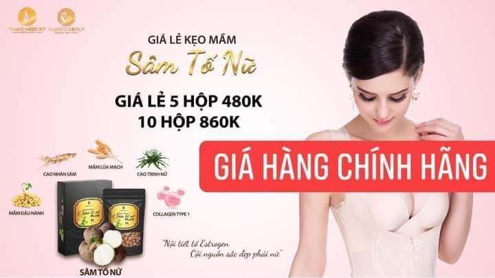 Kẹo mầm nở ngực lúa mạch thảo mộc 37 SÂM TỐ NỮ PLUS tăng kích thước vòng 1 giúp ce thoát lép