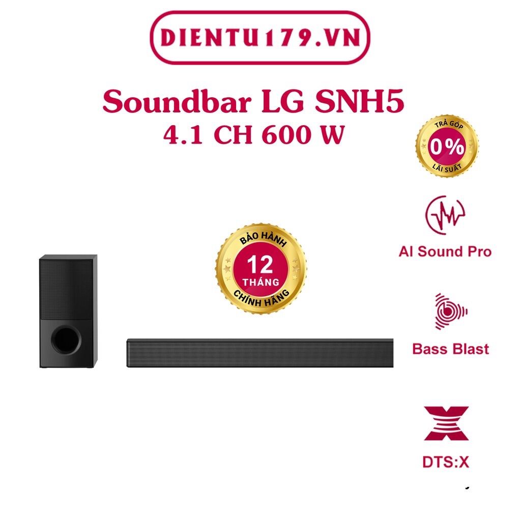 Loa thanh soundbar LG 4.1 SNH5 600W chính hãng mới 100%