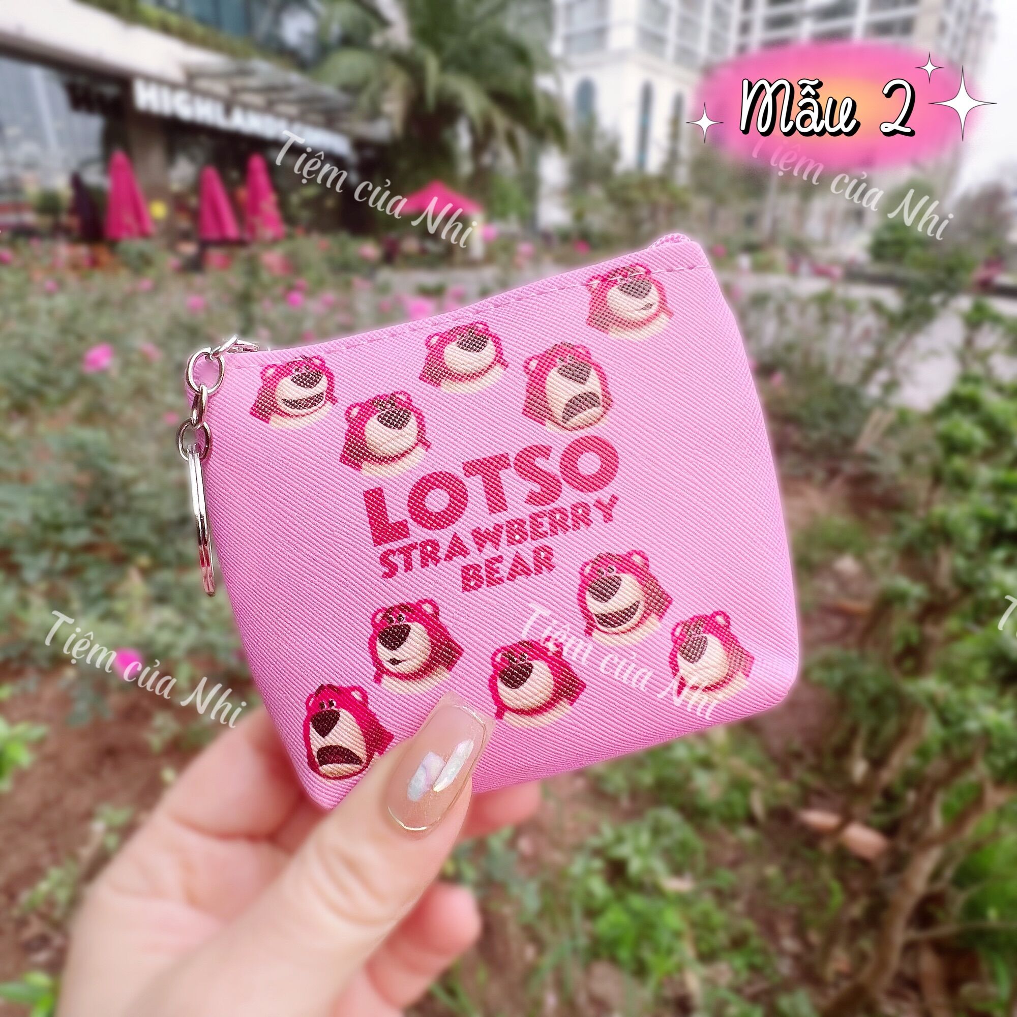 BÓP VÍ MINI GẤU DÂU LOTSO