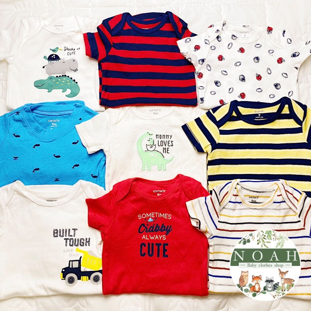 Bodysuit Bodychip tay ngắn cho bé trai Carter’s 6-9 tháng 7-8kg