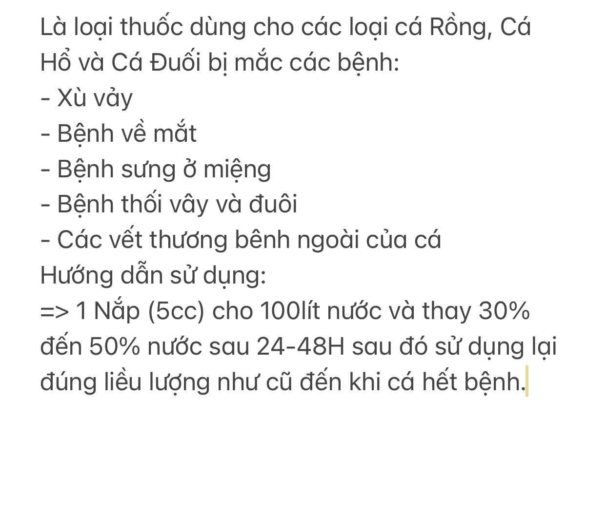 AQUA BAC - Dung Dịch Cho Cá Rồng, Hổ, Sam