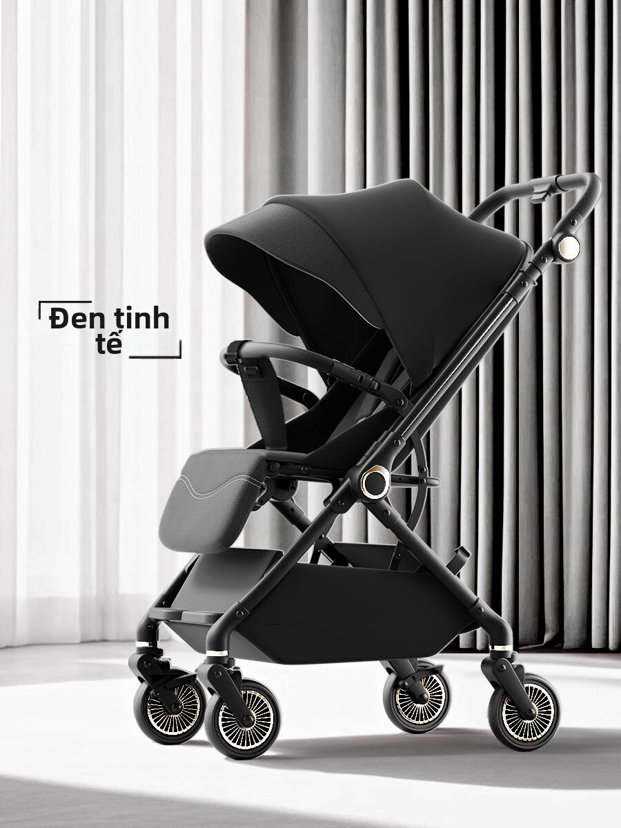 High-View Bidirectional Shock Absorption Foldable Baby Stroller - 2
