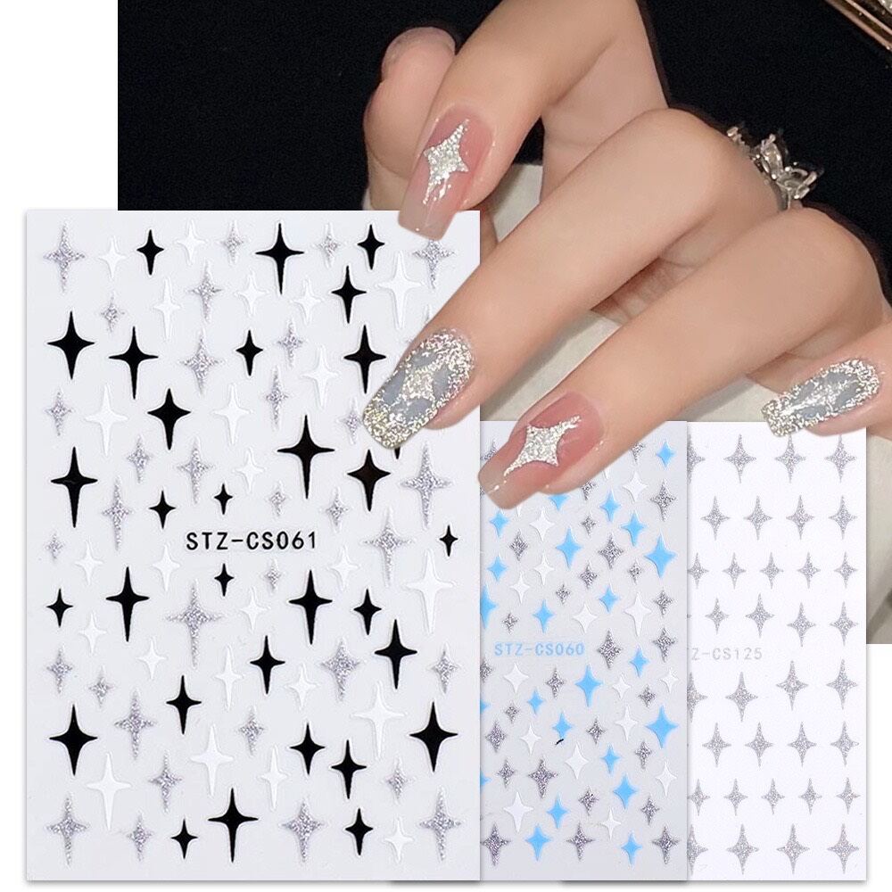 Sticker dán móng tay ÁNH SAO / KẺ SỌC / DÁN ĐẦU MÓNG