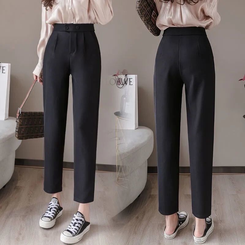 Quần Baggy Cạp Cao 2 khuy ngang