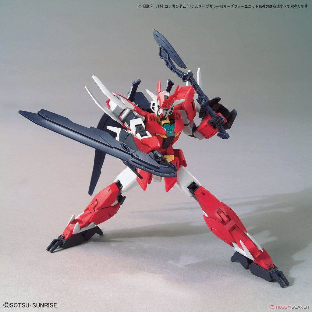 Mô hình lắp ráp Gundam HGBD:R 008 HG Core Gundam (Real Type Color) & Marsfour Unit
