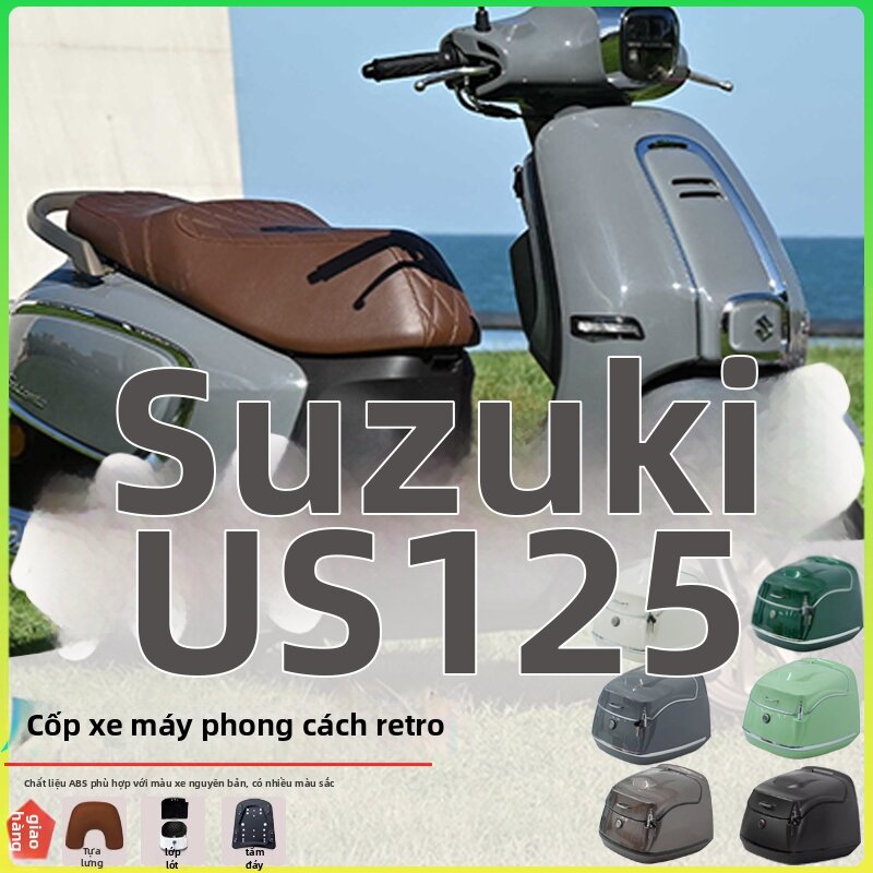 Suzuki US125 Retrofit Accessory Retro Tailbox 38L Giá 3,824,000 Đồng*Miễn phí vận chuyển
