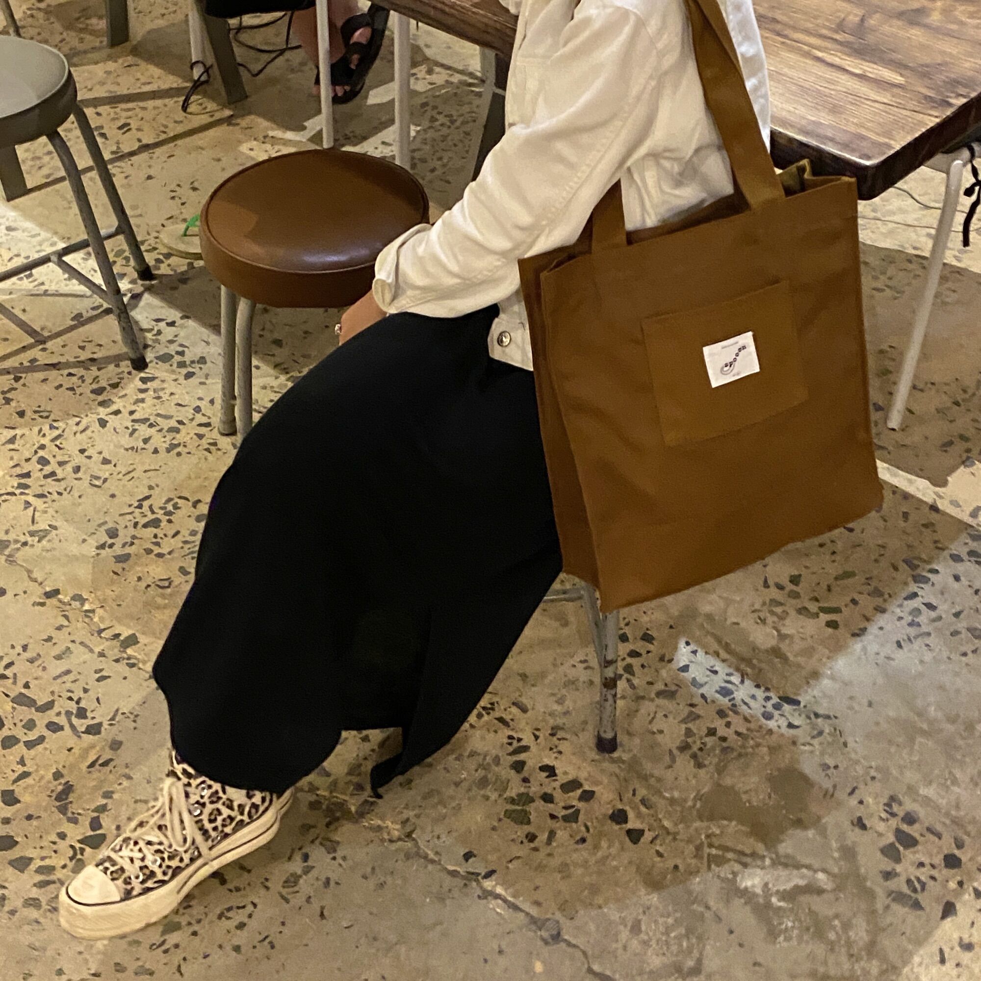 TÚI VẢI CANVAS SPOOON BOX BAG MÀU PEANUT BUTTER