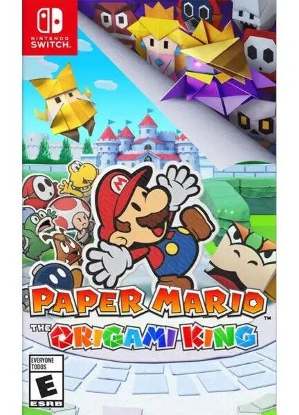 Đĩa game nintendo switch : Paper Mario: The Origami King! - like new
