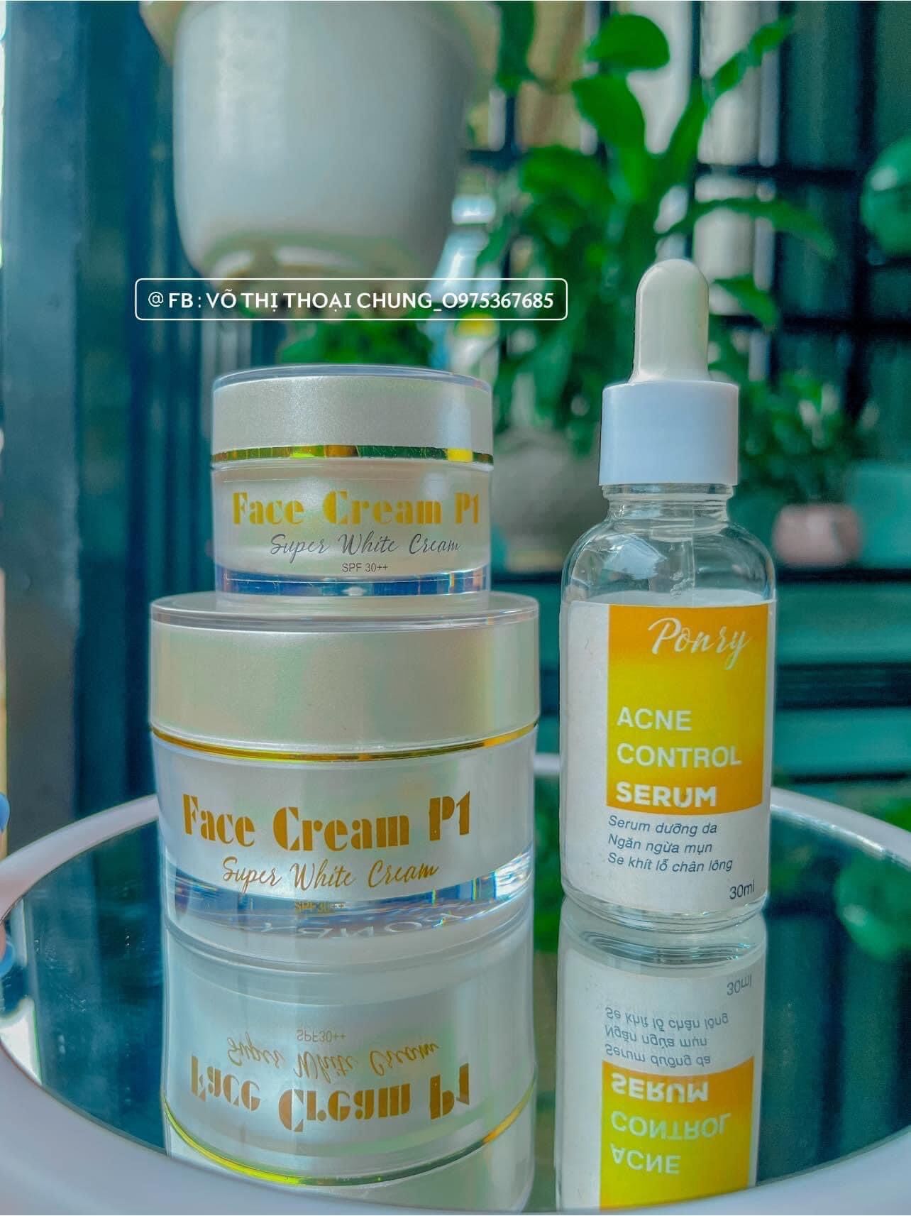 Face và serum P1 Ponry Lớn 10gr có tặng kèm quà