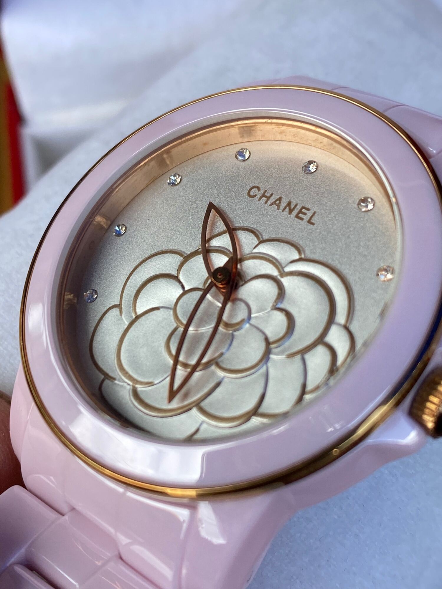 Chanel ceramic Hồng size 35mm