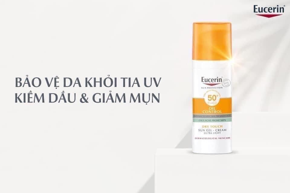 Kem chống nắng kiềm dầu ngừa mụn Eucerin Gel Oil Control 50ml