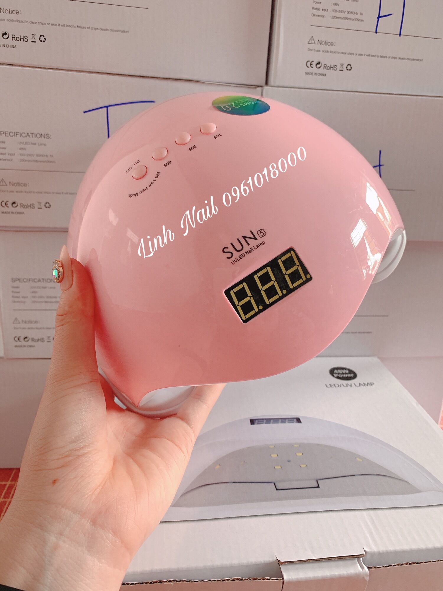 Máy hơ sun5 tem xanh, máy hơ móng tay