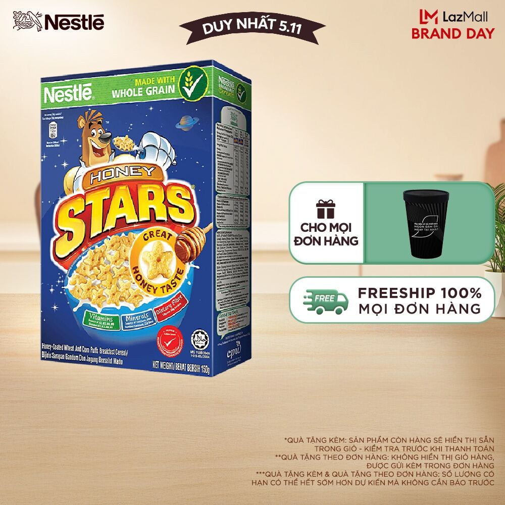 [FREESHIP TOÀN QUỐC] Ngũ cốc ăn sáng HONEY STARS (Hộp 150g)