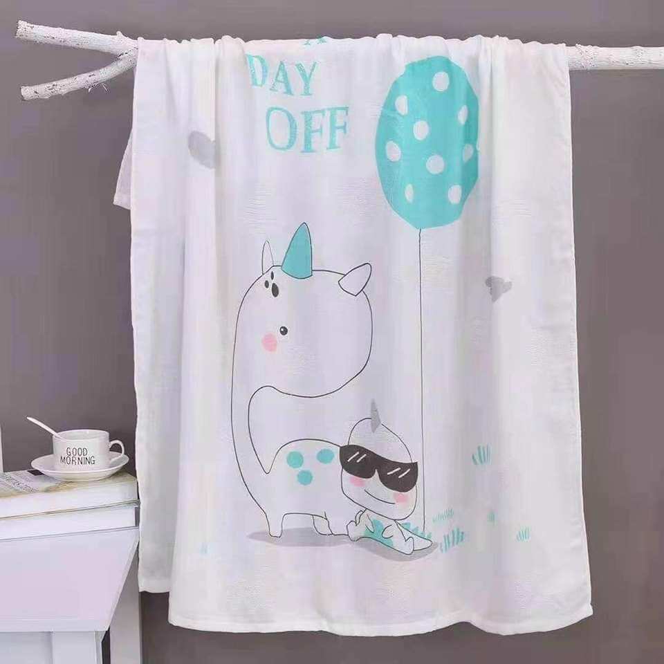 [Inbox chọn mẫu] - Khăn aden lụa đa năng in hình cao cấp cho bé kích thước 1.1mx1m1 (có thể làm khăn tắm hoặc chăn đắp)