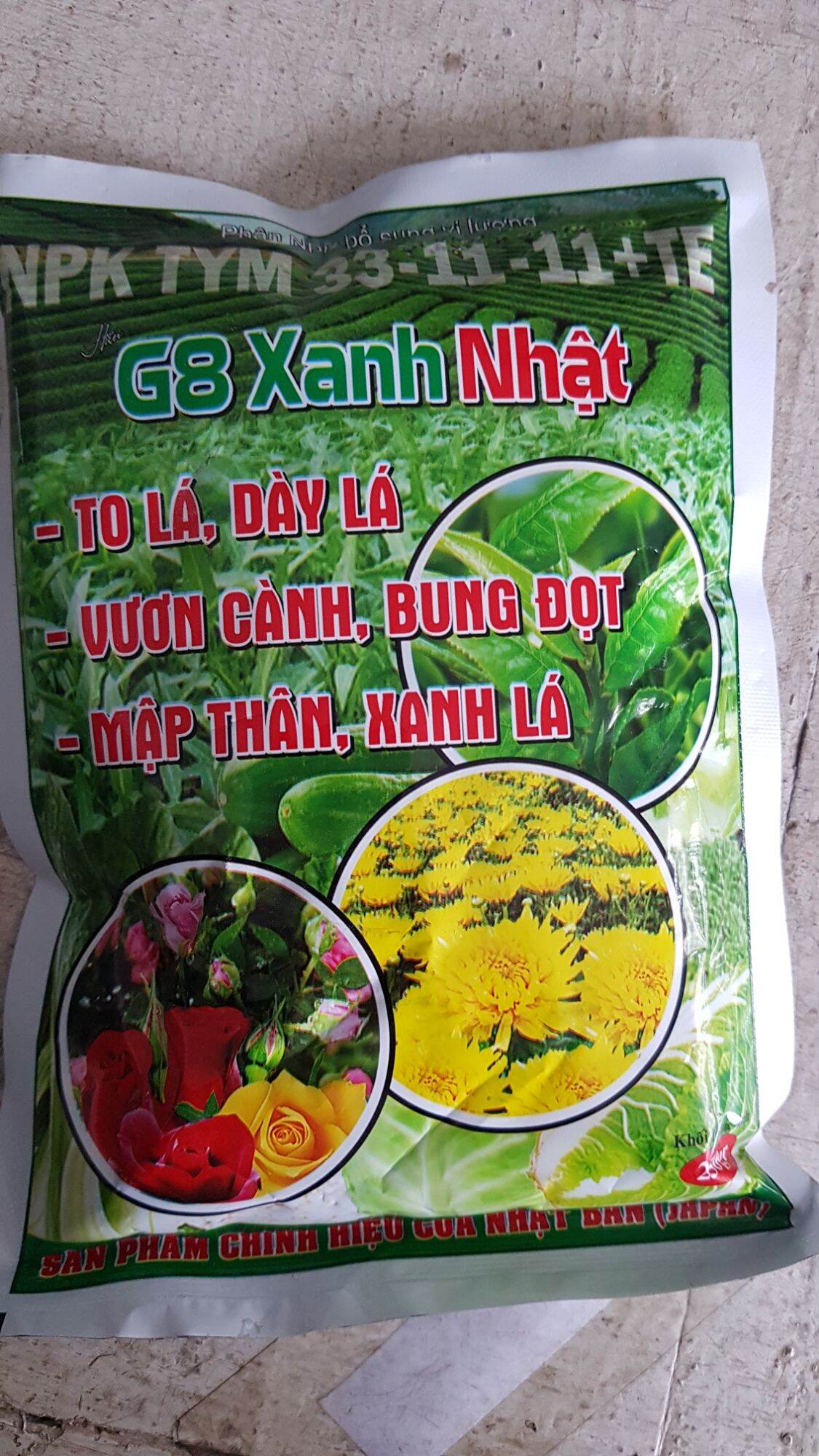 Phân bón lá g8 xanh nhật 33-11-11+te