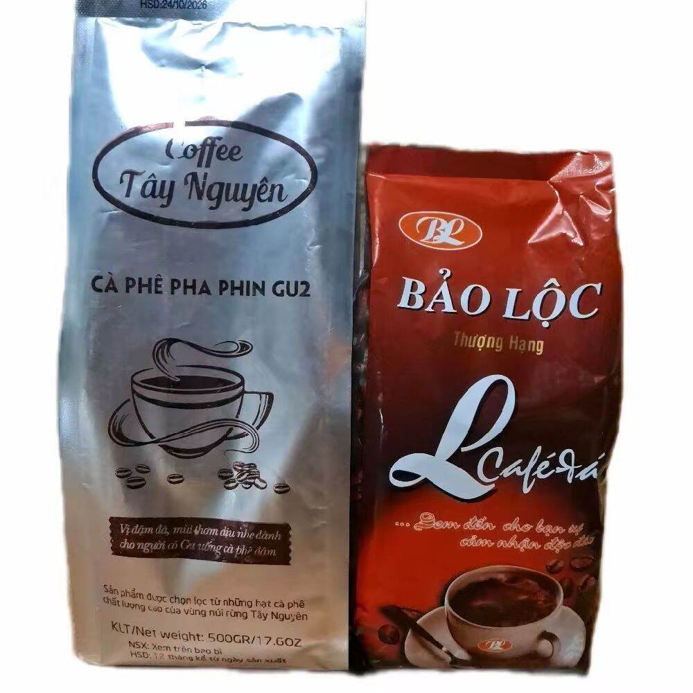 combo cà phê pha phim bảo lộc thượng hạn +cafe tây nguyên gu2 gói 500g mix trộn đặc biệt chuẩn gu đậm thơm sánh béo hậu ngọt nhẹ chuẩn gu đậm béo từ cà phê hạt