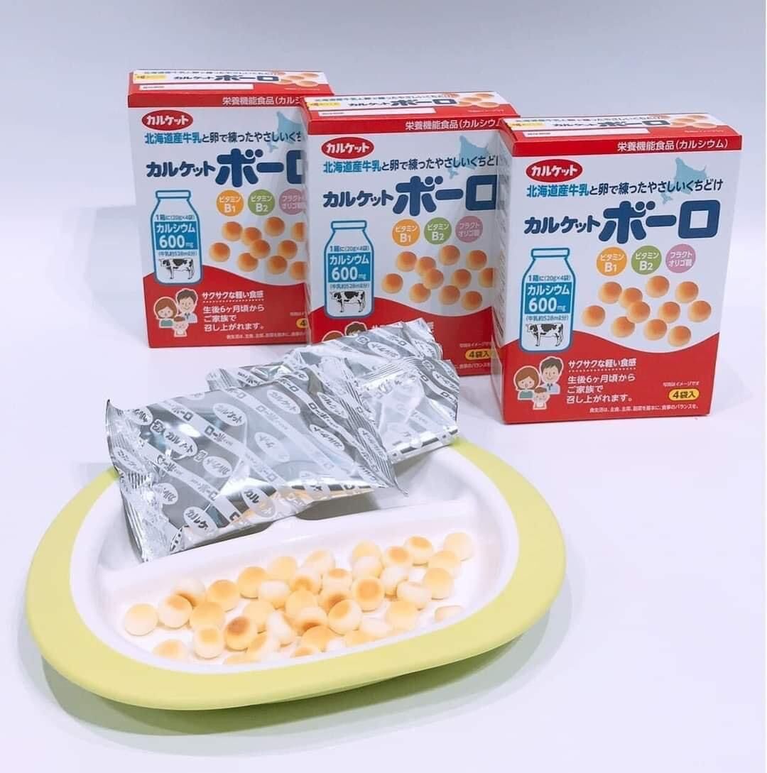 Bánh xốp sữa Morinaga Nhật Bản - Bánh men bi sữa Calket