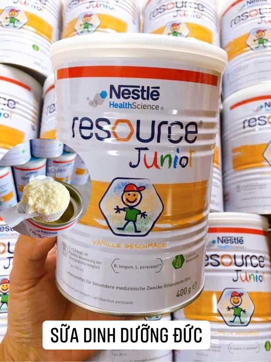 Sữa tăng cân Resource Junior nội địa Đức, Nga 400g