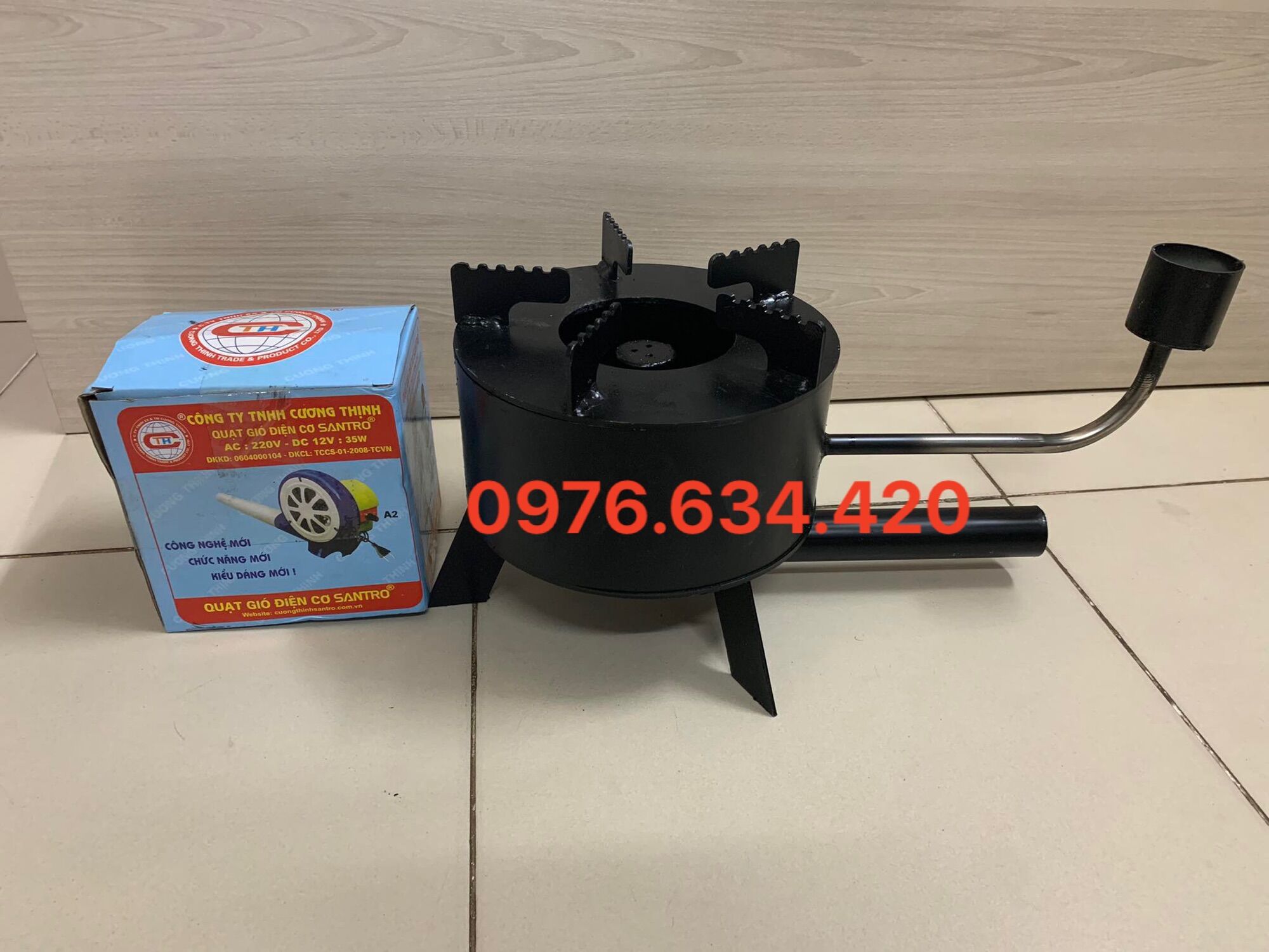 Bếp dầu hoá khí, bếp đốt nhớt thải, bếp đun dầu thải cỡ to đường kính 21cm - Loại đẹp, dày dặn bếp nặng 5kg