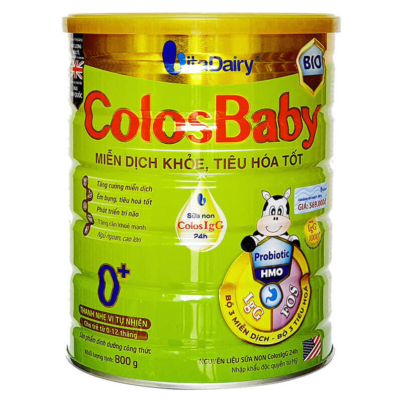 Sữa bột vitadairy colosbaby bio 0+ 800g