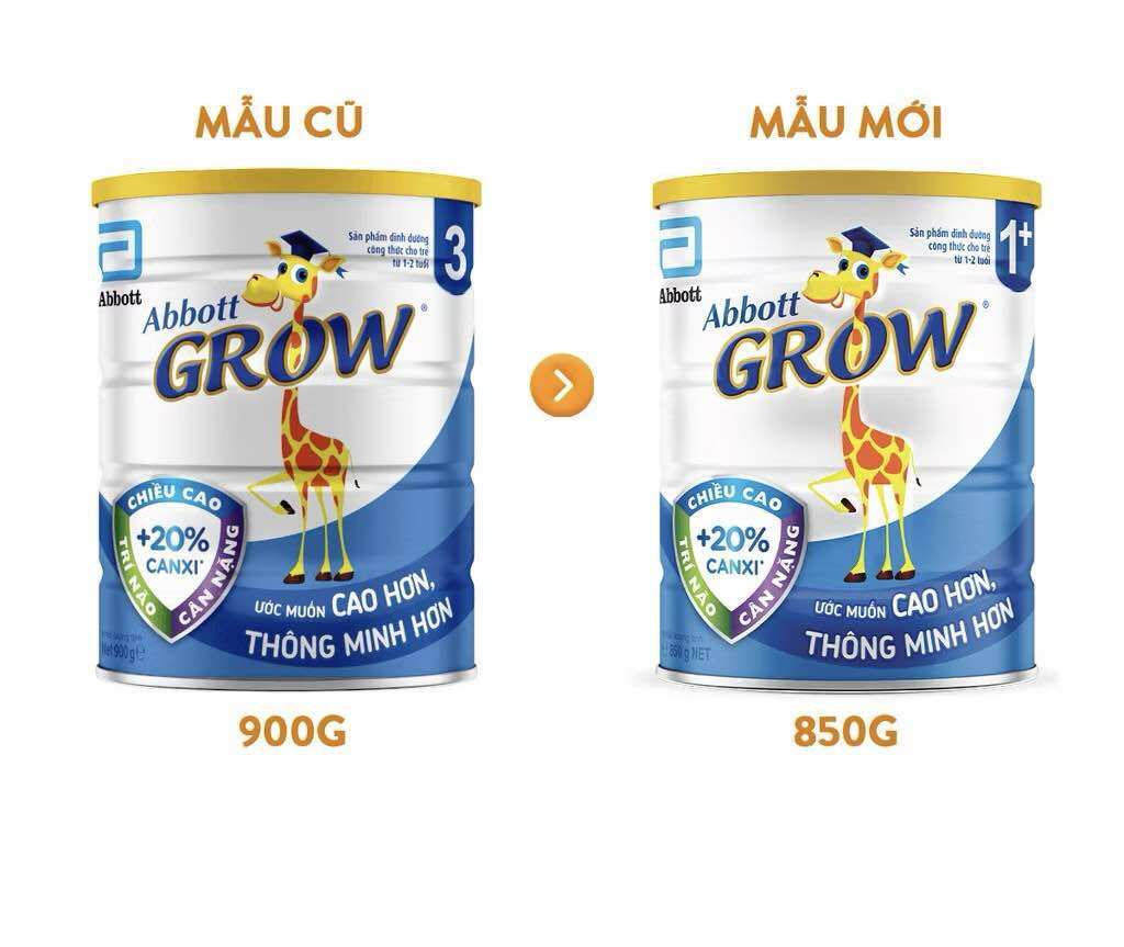 Sữa Bột Abbott Grow 1+ 850g ( Abbott Grow 3 cũ )