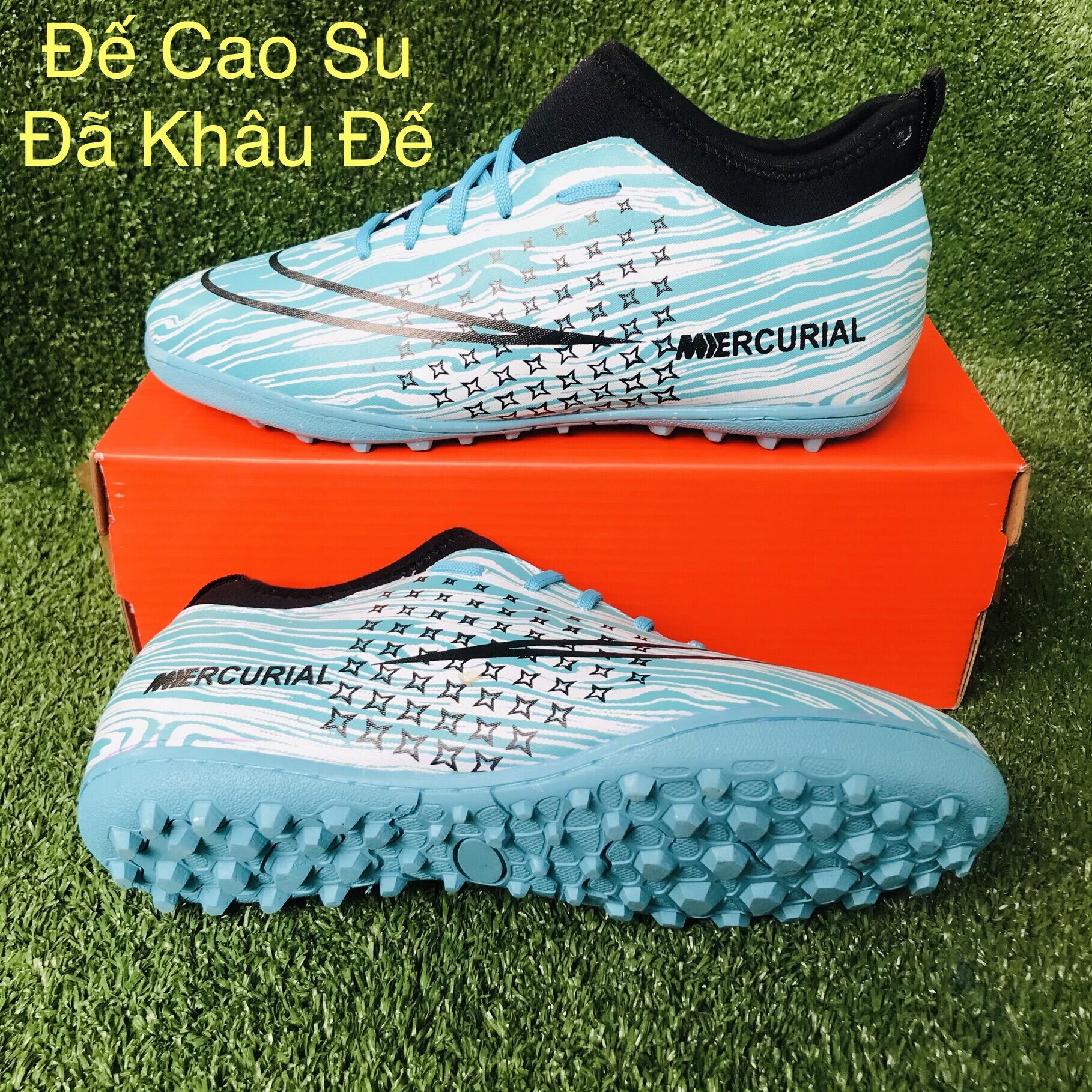 [HCM]Giày đá bóng giày đá banh sân cỏ nhân tạo  siêu bền