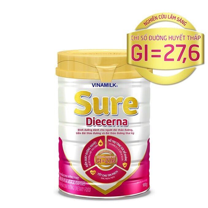 Sữa bột vinamilk sure diecerna cho người tiểu đường 900g