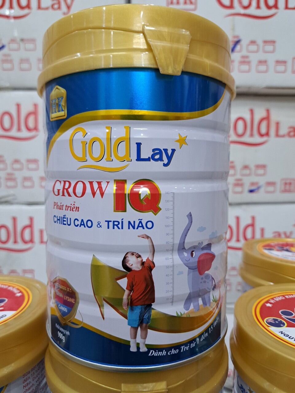 Sữa bột tăng trưởng chiều cao ,trí não Gold Lay IQ