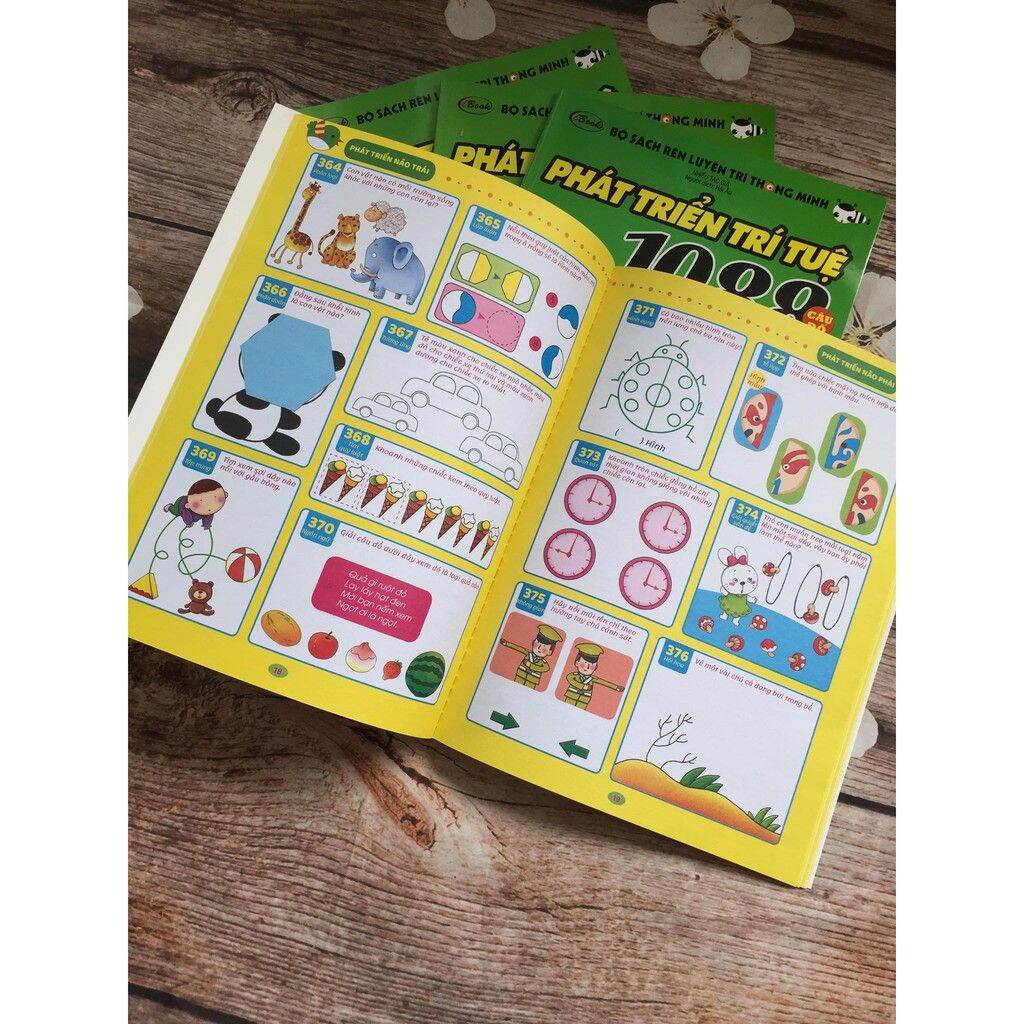 Combo 1088 câu đố phát triển trí tuệ 4-5 tuổi