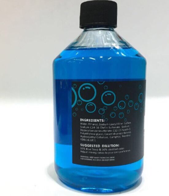 Dung Dịch Tạo Bọt Lau Mực Xăm Bluesoap tặng kèm chai pha