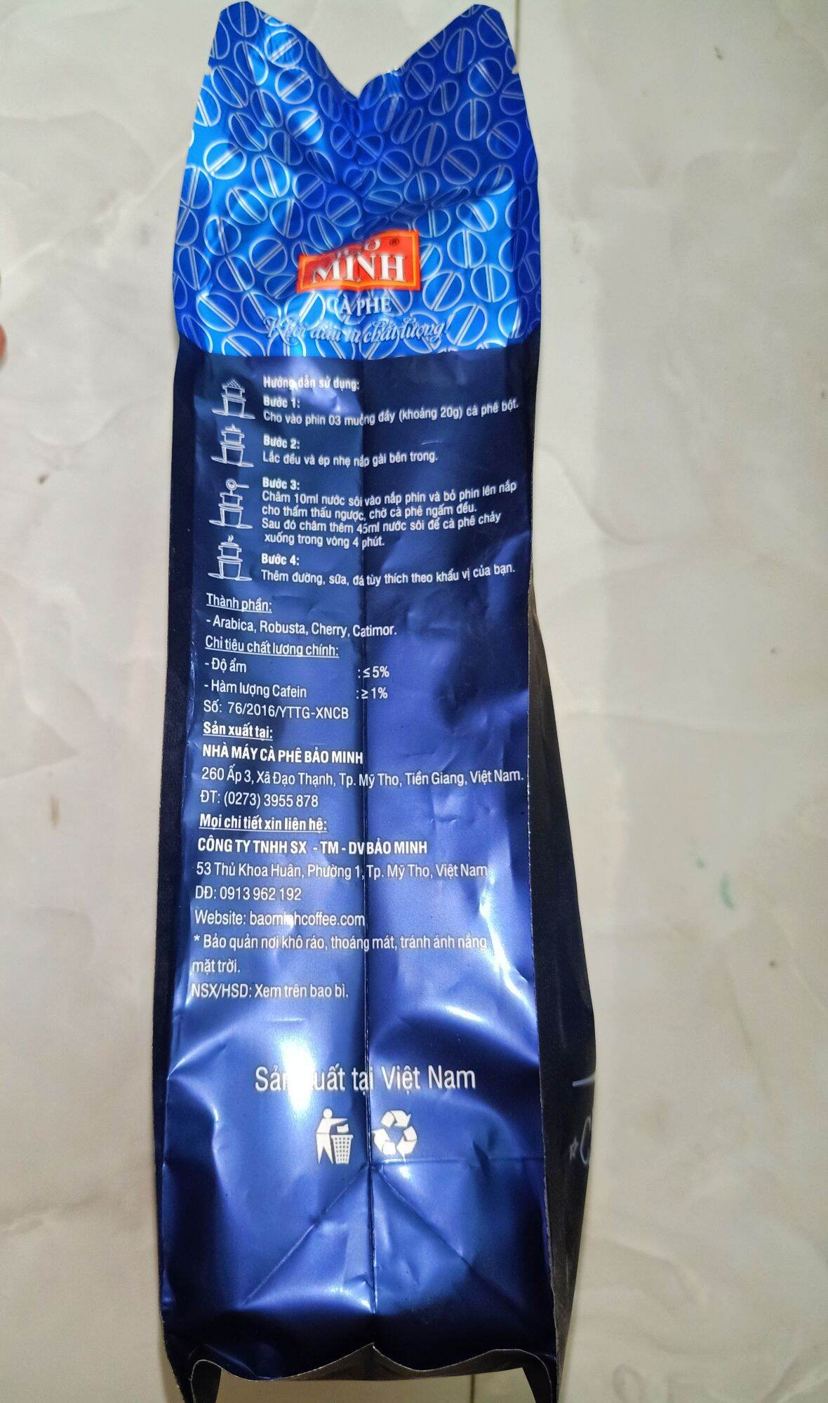 Cà phê Bảo Minh số 1 thơm ngon -500gram