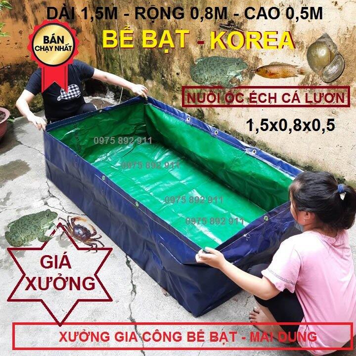 Bể bạt nuôi ốc ếch cá lươn , bể bơi cho trẻ nhỏ 1,5x0,8x0,5