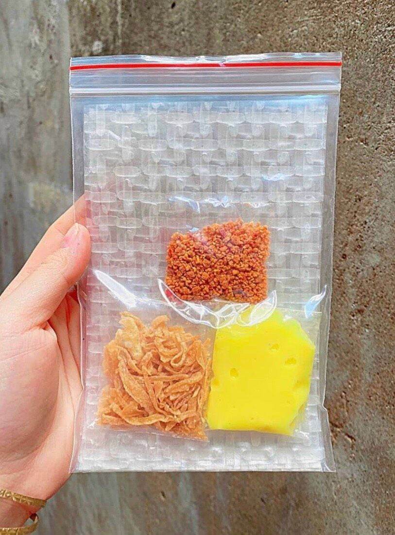 Set 2 bịch bánh tráng chấm - cuốn : bánh tráng chấm sốt me bơ