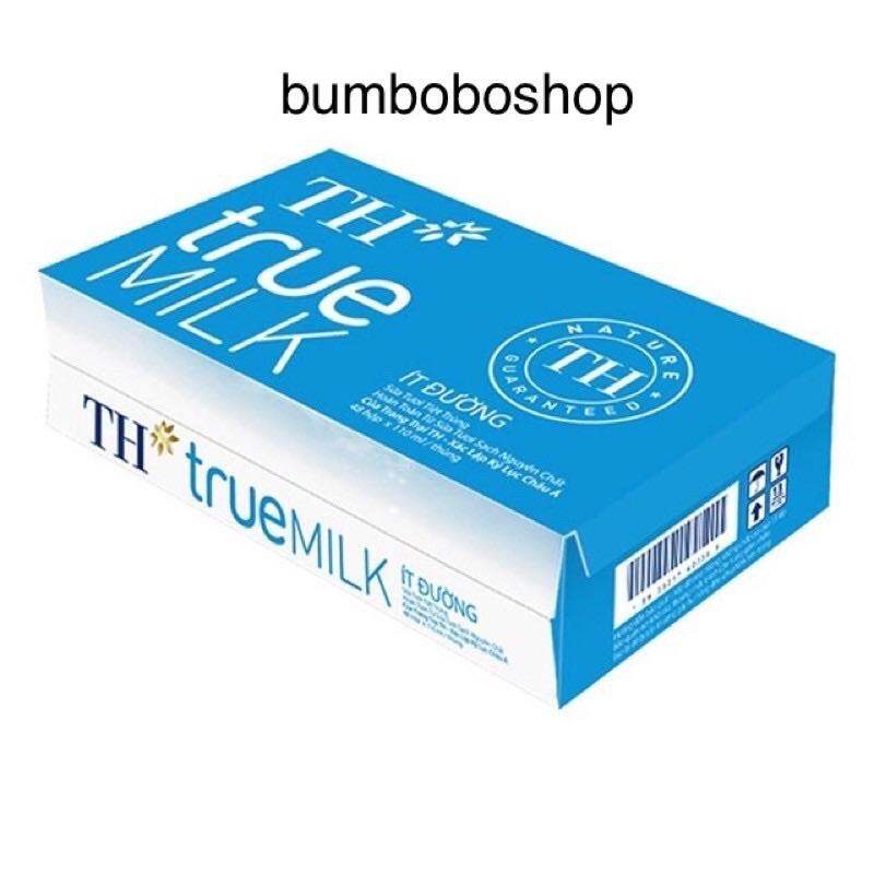 Thùng 48 hộp sữa TH true milk có đường/ít đường/không đường (110ml/hộp)