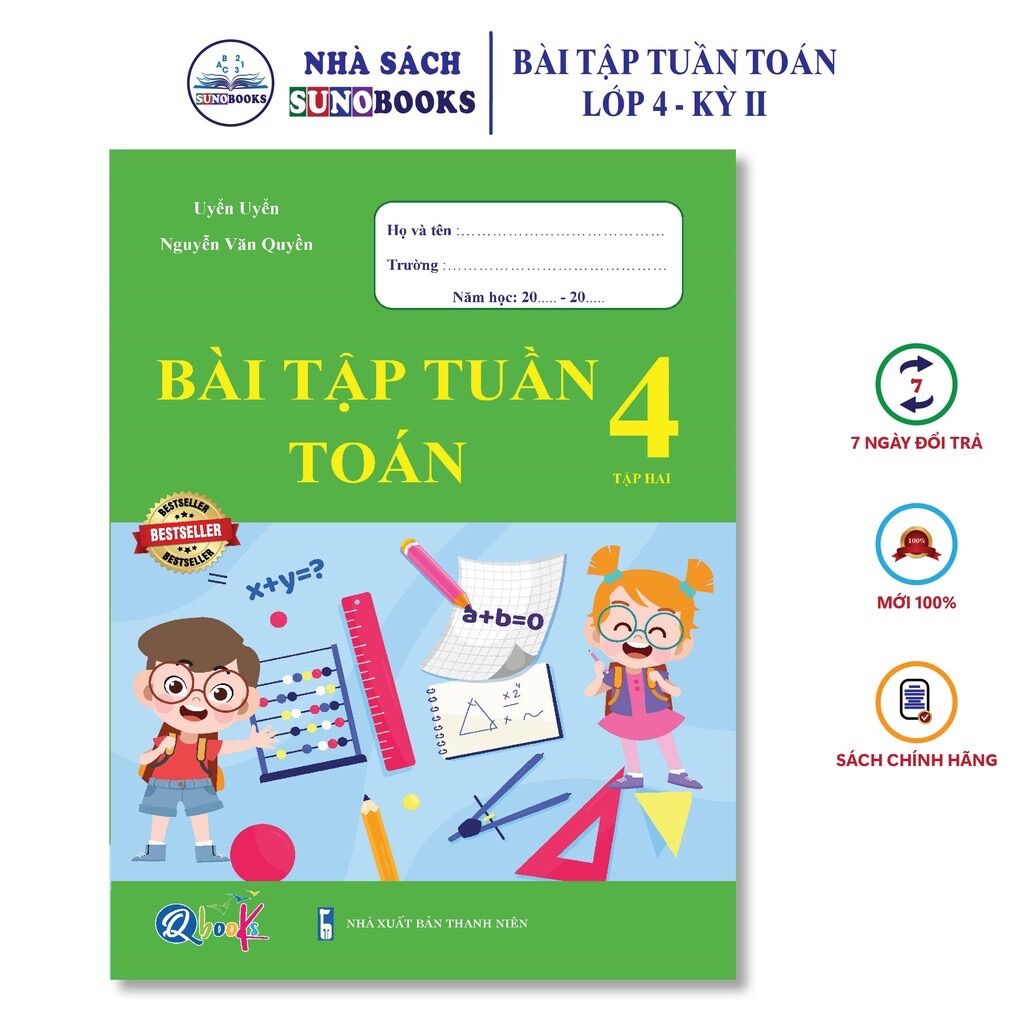 Sách - bài tập tuần toán lớp 4 - tập 2