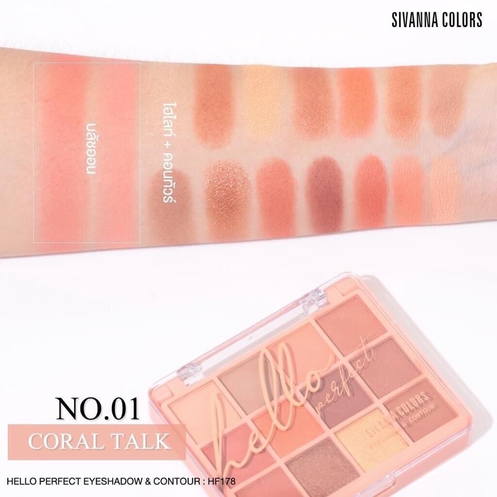 Phấn Mắt Má Hồng 2 Tầng SIVANNA Hello Eyeshadow Thái Lan