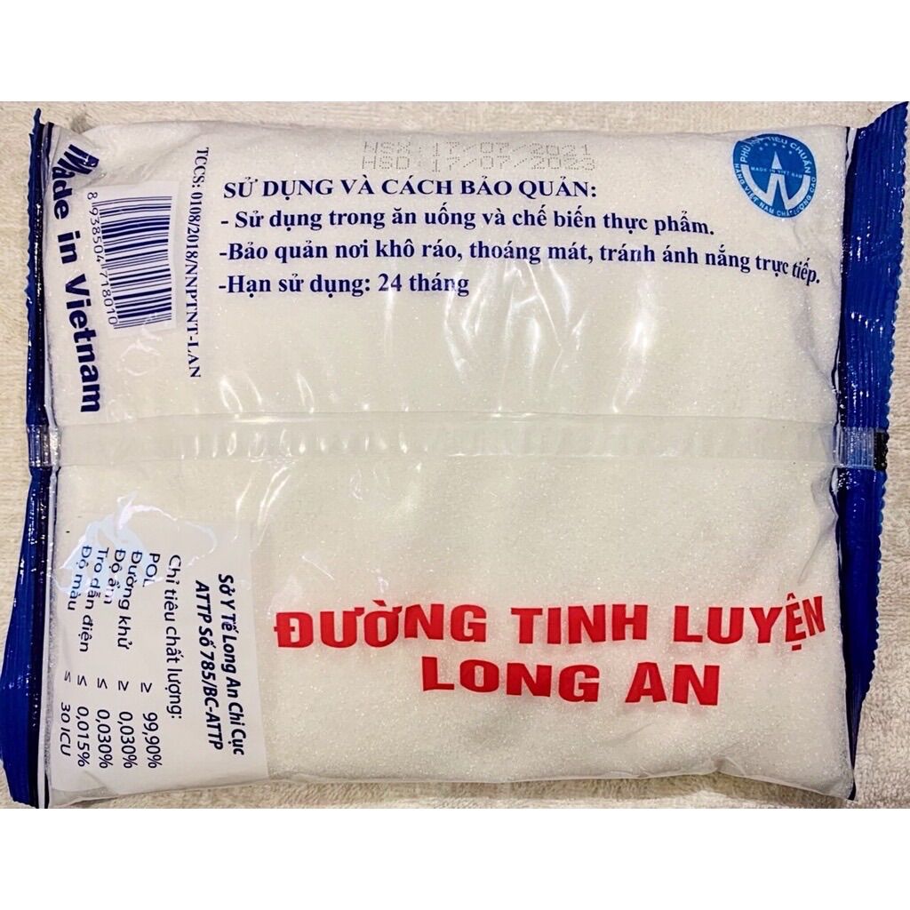 Đường cát trắng Long An loại túi 1kg