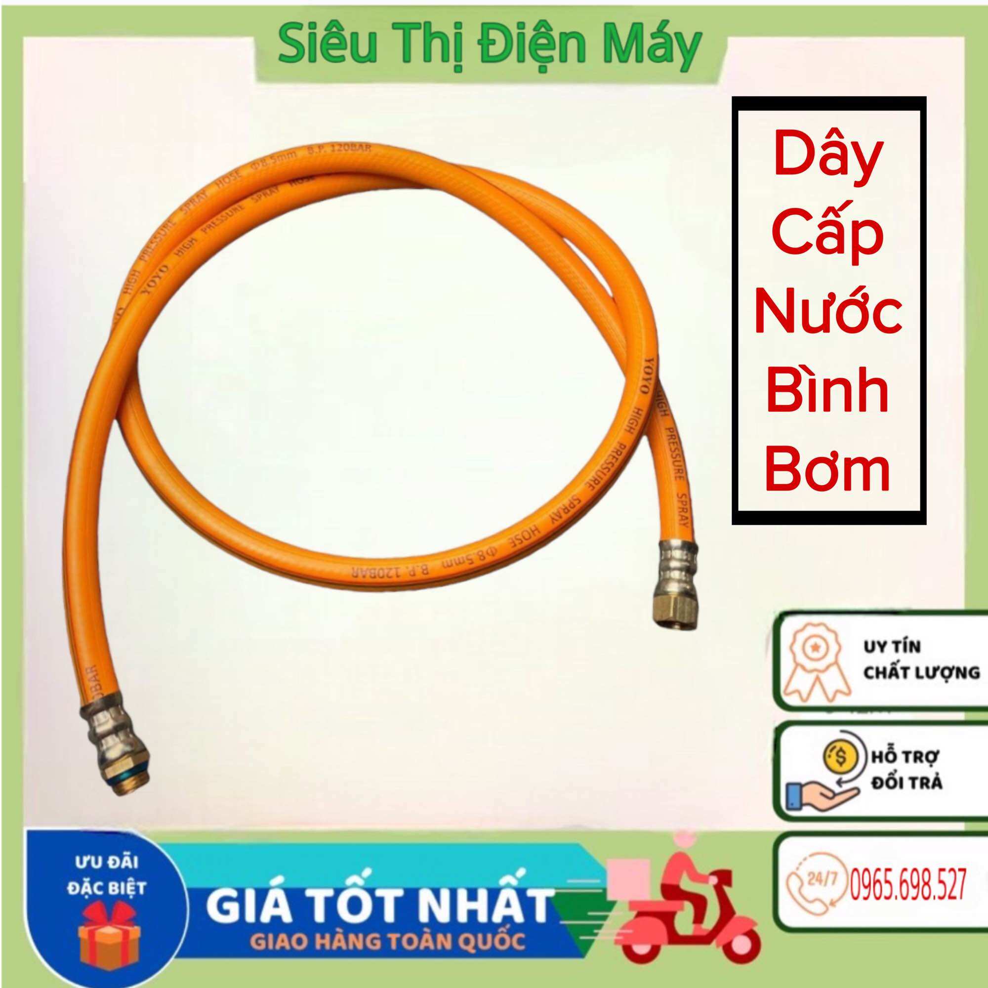 Dây Cấp Nước Ra Bình Bơm Thuốc , Bình Phun Thuốc Sâu Dài 1m2
