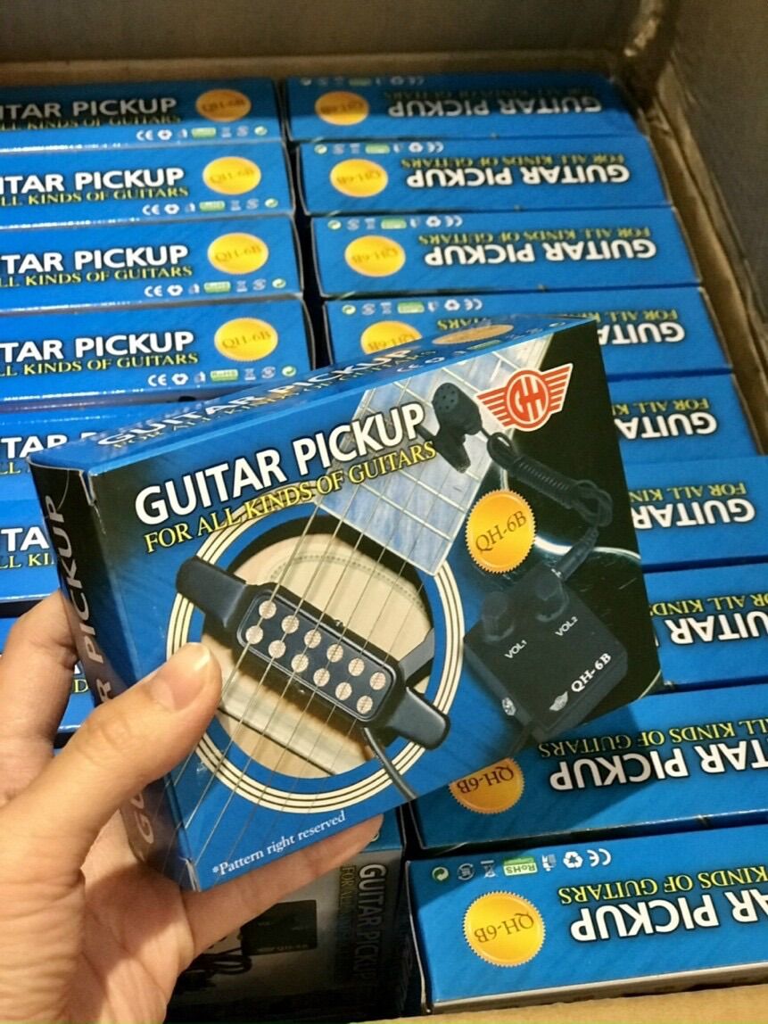 Bộ máy tăng âm guitar Pickup guitar QH-6B