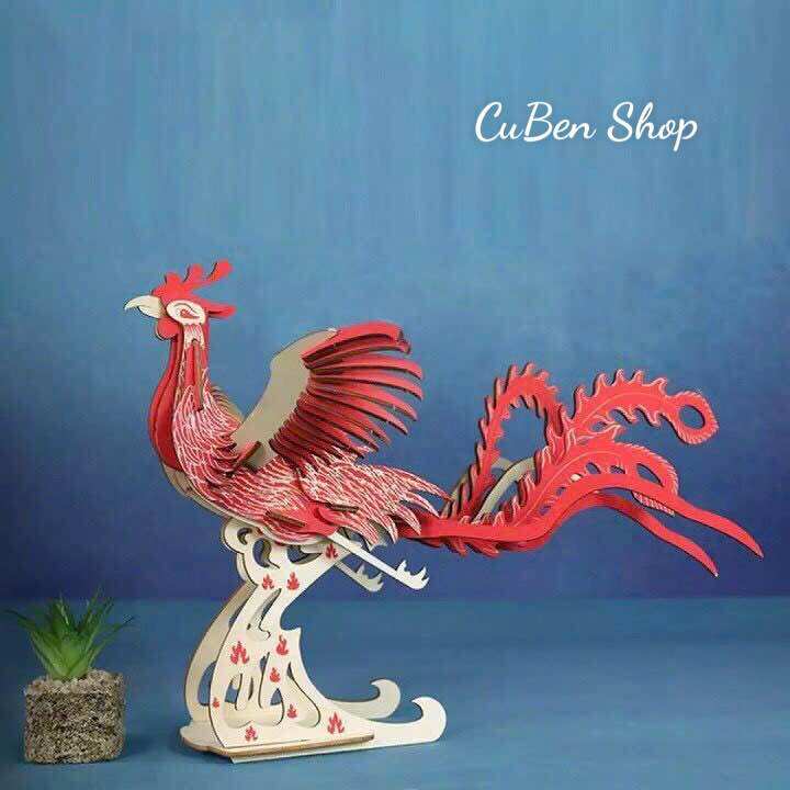 Đồ chơi lắp ghép 3D gỗ - Mô hình Phượng Hoàng- Phoenix