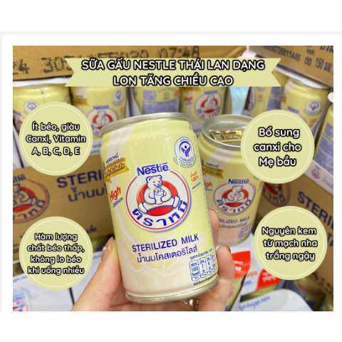 Sữa gấu nestle thái lan hộp 140ml date 2024