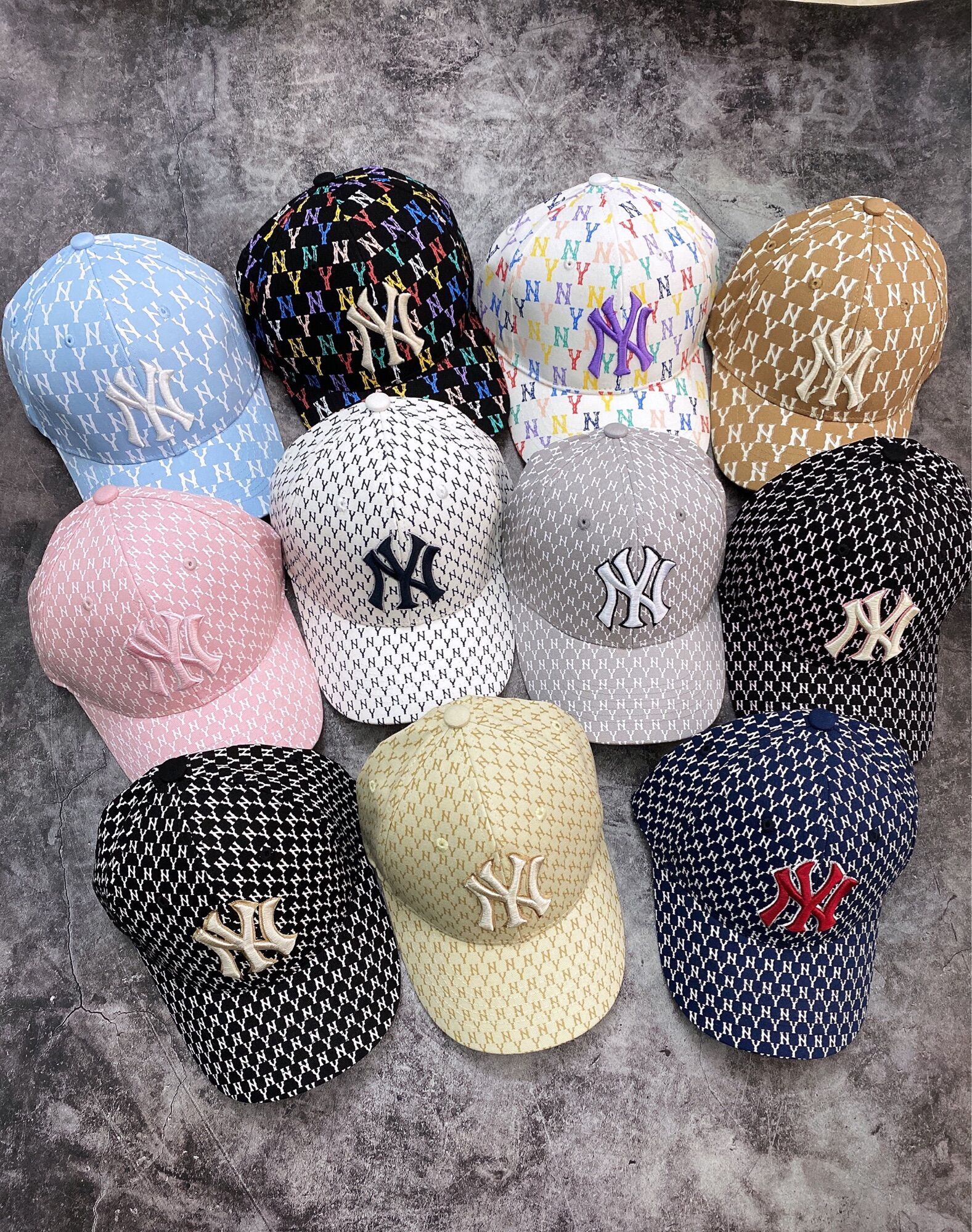 MŨ LƯỠI TRAI, NÓN LƯỠI TRAI MLB MONOGRAM NHIỀU MÀU
