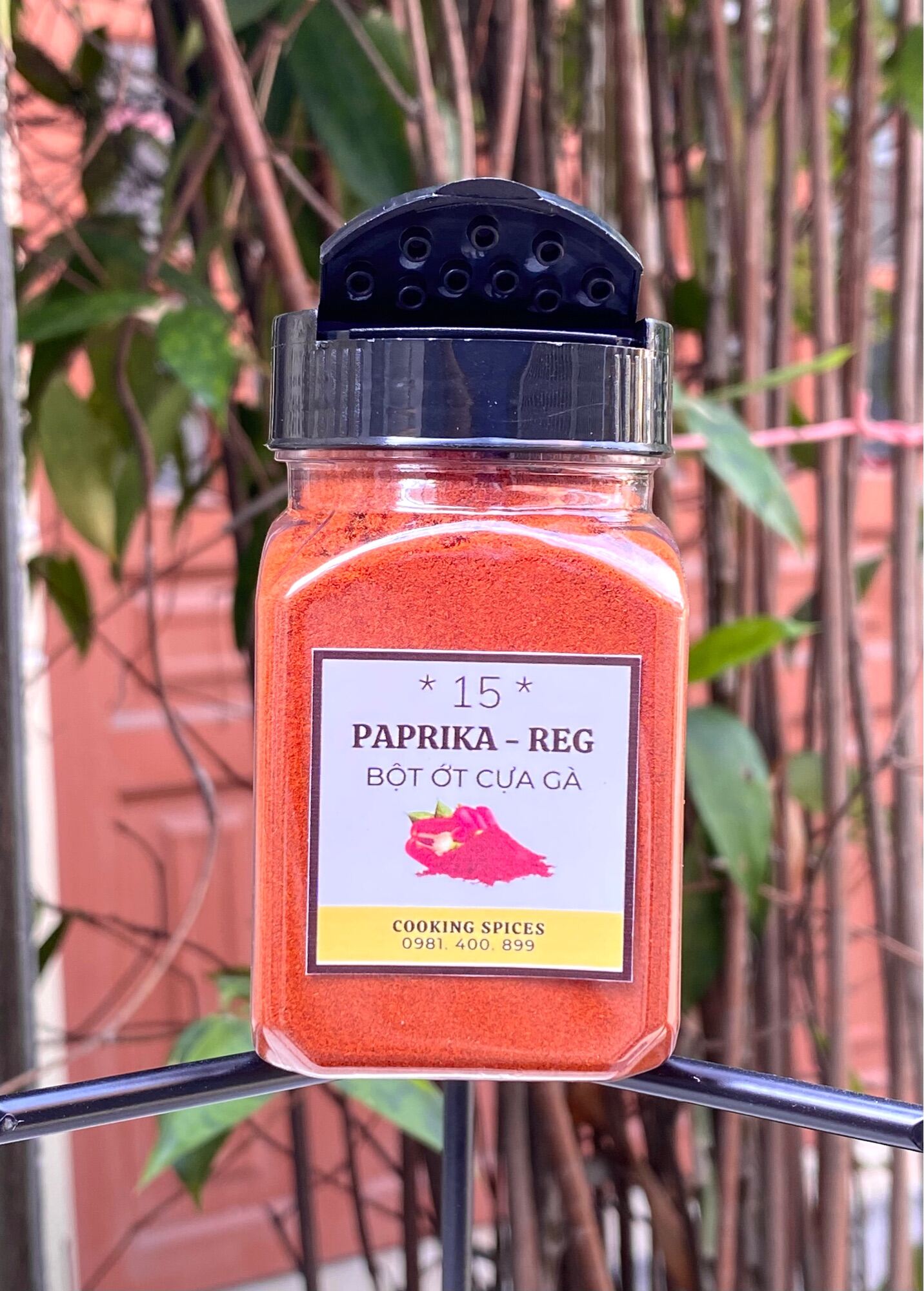 Hũ 120ml  Bột Ớt Cựa Gà  Paprika - Reg  không cay nhập khẩu