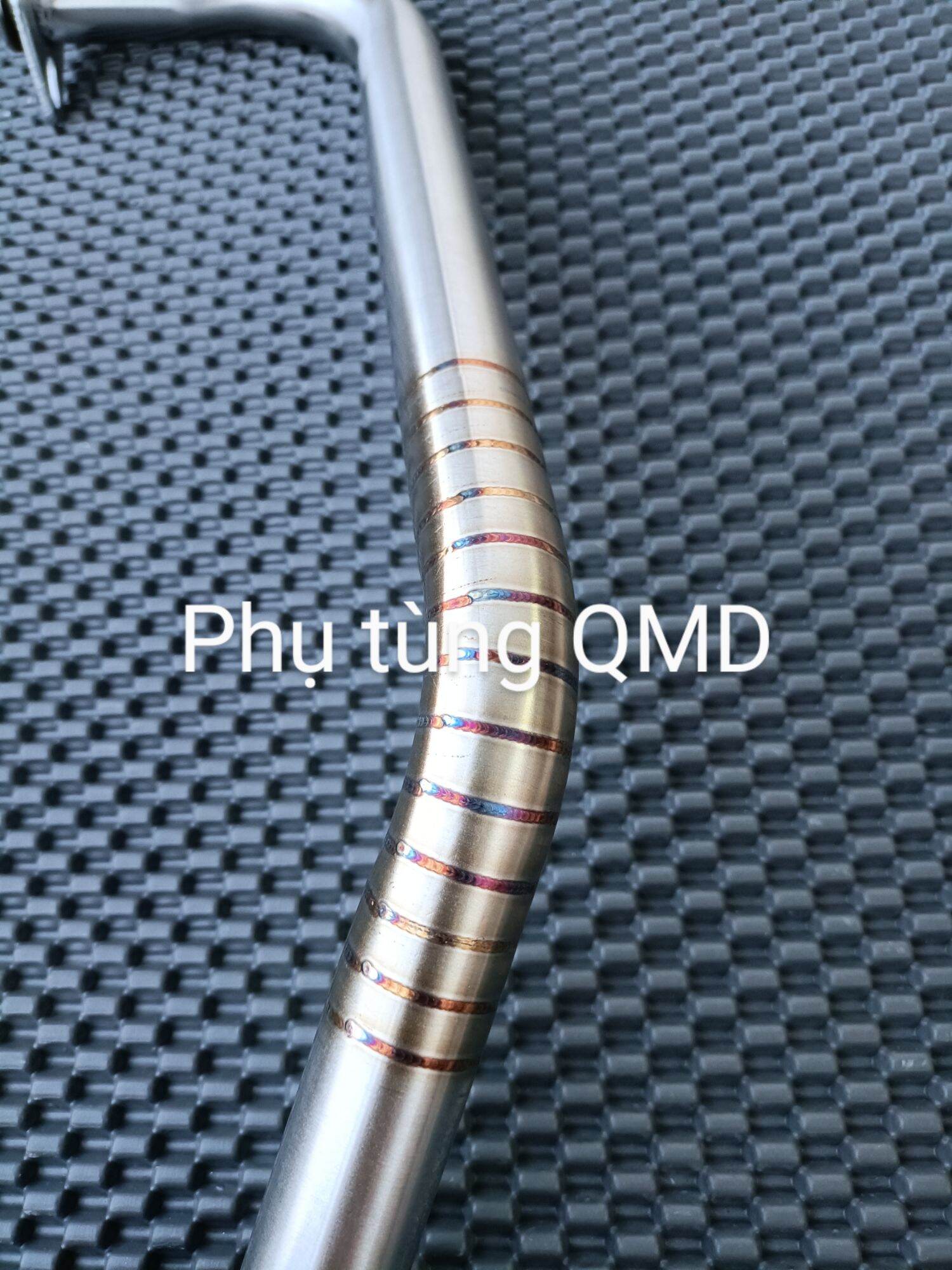 Cổ pô Ab125 2013-21 + Click inox 304 vân titan