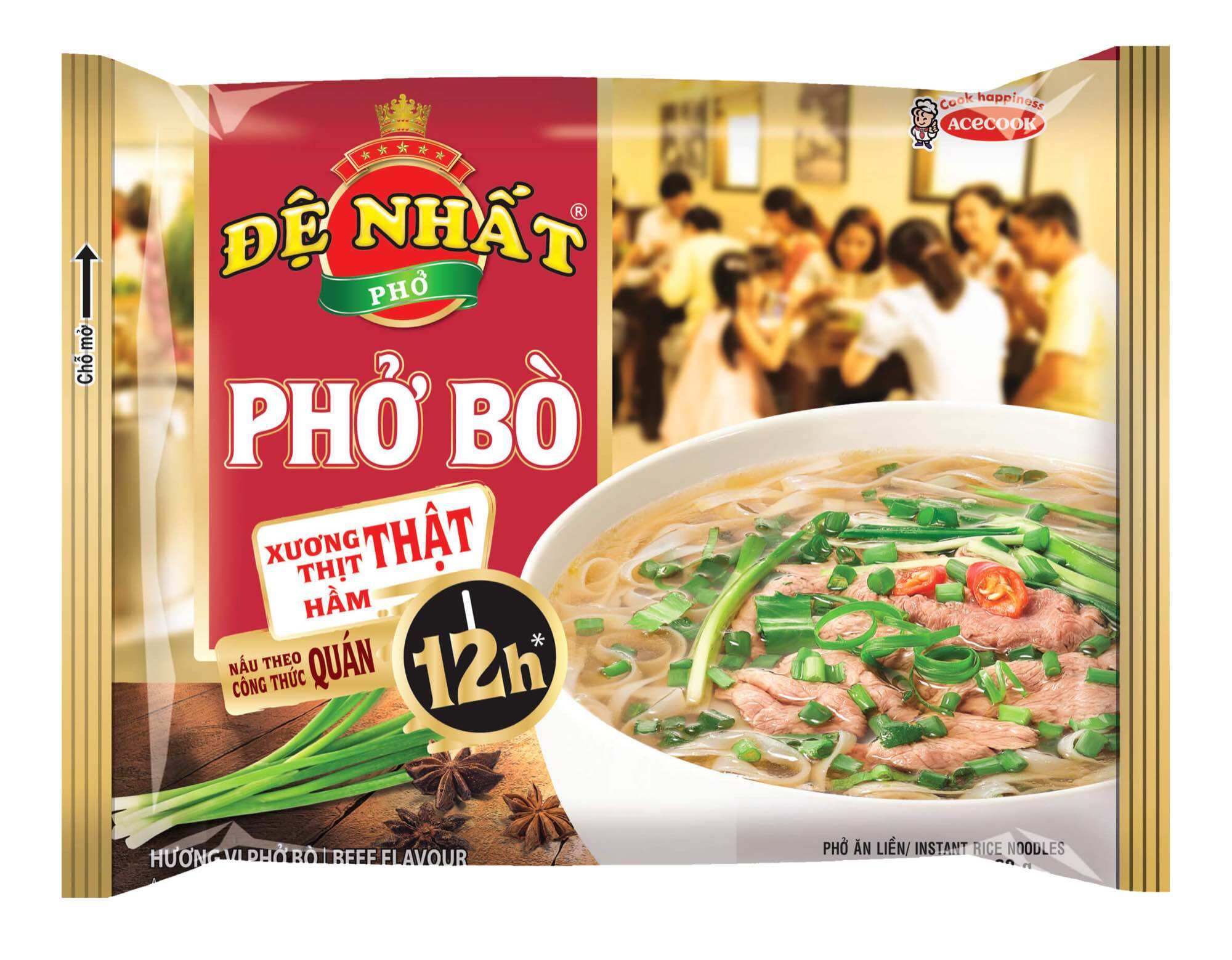 Thùng Phở Bò/Gà/Bò tái lăn Đệ nhất Acecook (30 gói x 65-68g)
