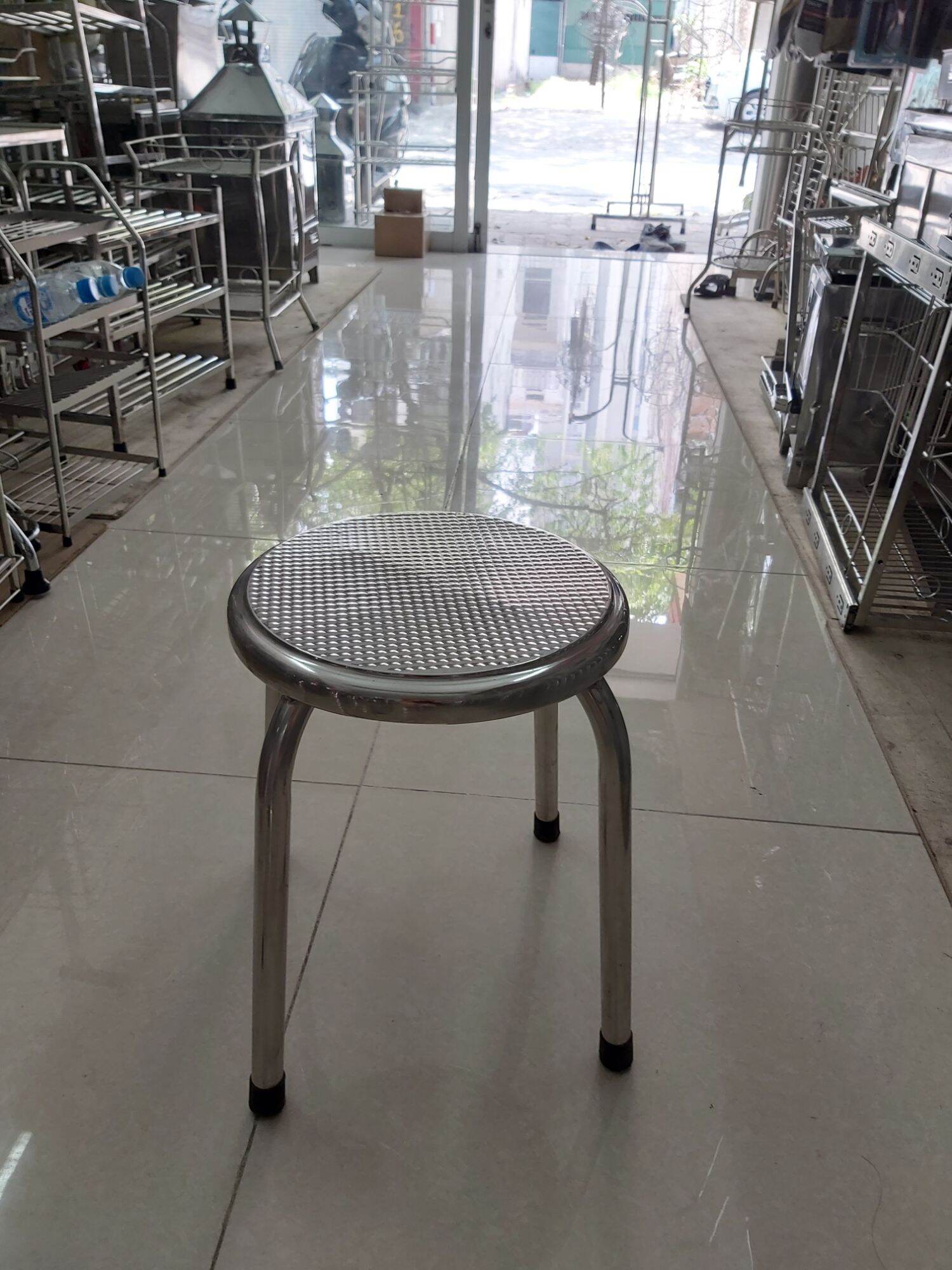 Ghế đôn inox cao 35cm